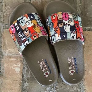 Skechers BOBS Women's Dog Paddle Slide Sandal NWT